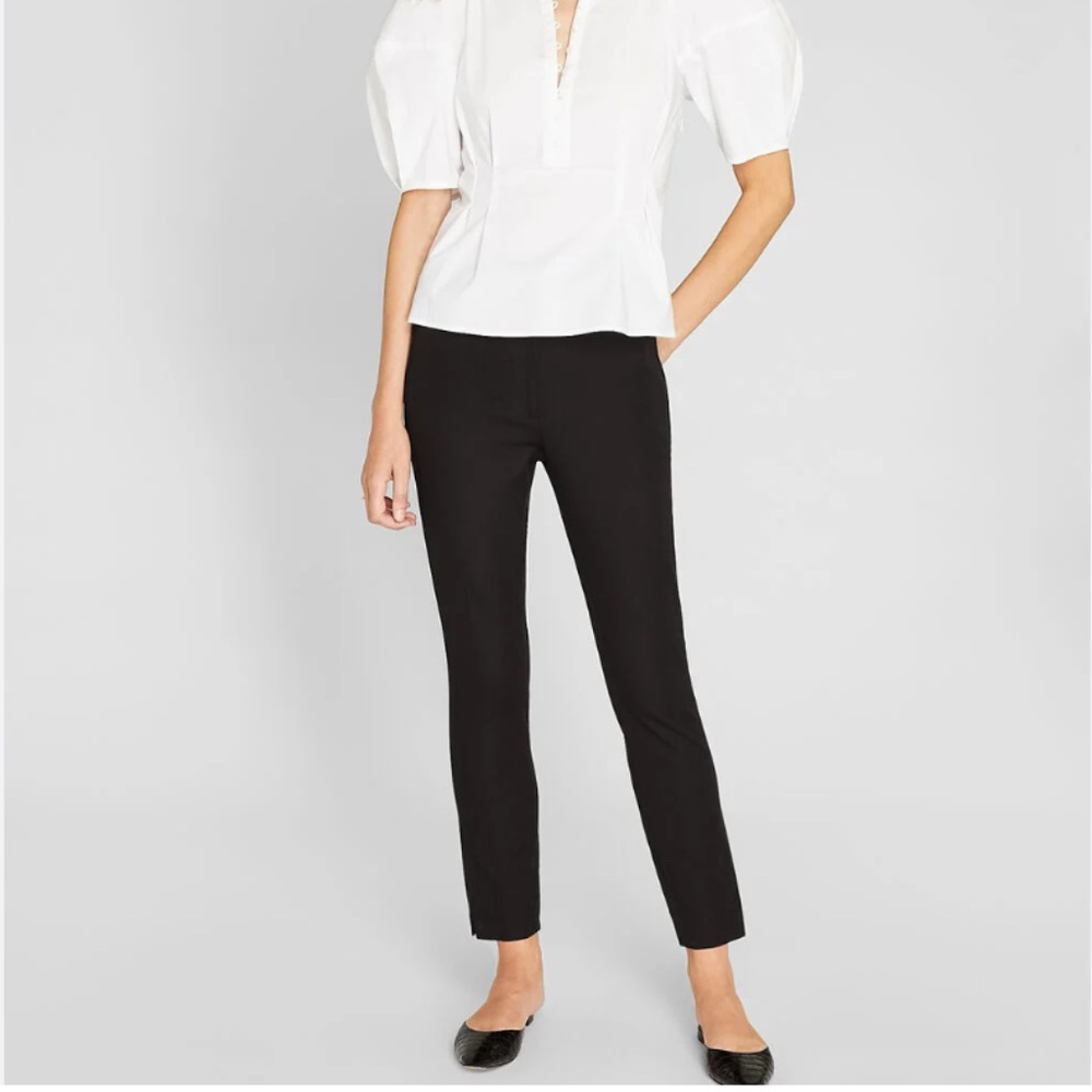Club Monaco NWT Black Slit Detail Pant 0